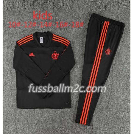 Flamengo Kinder Sweatshirts Anzüge Schwarz 2018-2019